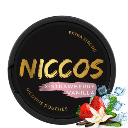 NICCOS X- Strawberry Vanilla Nicotine Pouches – nicotine pouches snus Casablanca Maroc