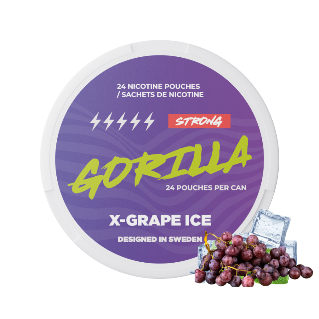GORILLA X-Grape Ice Nicotine Pouches – nicotine pouches snus Casablanca Maroc