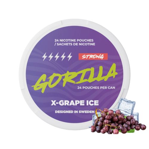 GORILLA X-Grape Ice Nicotine Pouches – nicotine pouches snus Casablanca Maroc