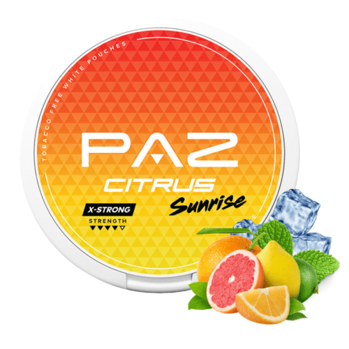 PAZ X-Strong Citrus Sunrise Nicotine Pouches – nicotine pouches snus Casablanca Maroc