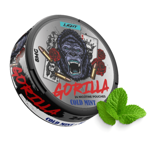 Gorilla light cold mint – nicotine pouches snus Casablanca Maroc