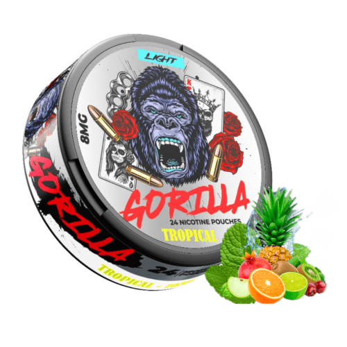 Gorilla light tropical – nicotine pouches snus Casablanca Maroc