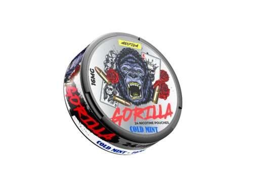Gorilla medium cold mint – nicotine pouches snus Casablanca Maroc