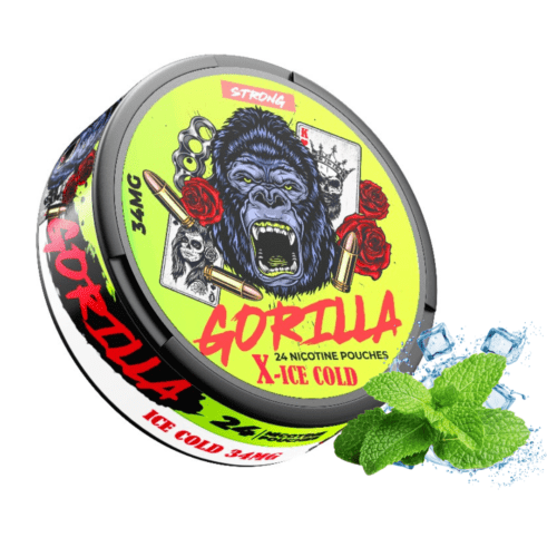 Gorilla strong x-ice cold – nicotine pouches snus Casablanca Maroc