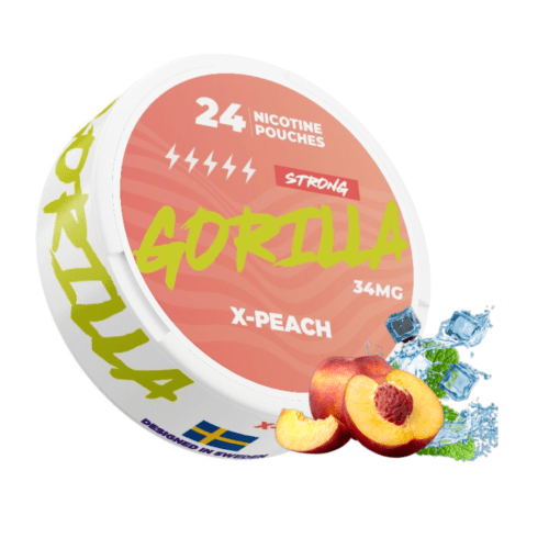 Gorilla strong x-peach – nicotine pouches snus Casablanca Maroc