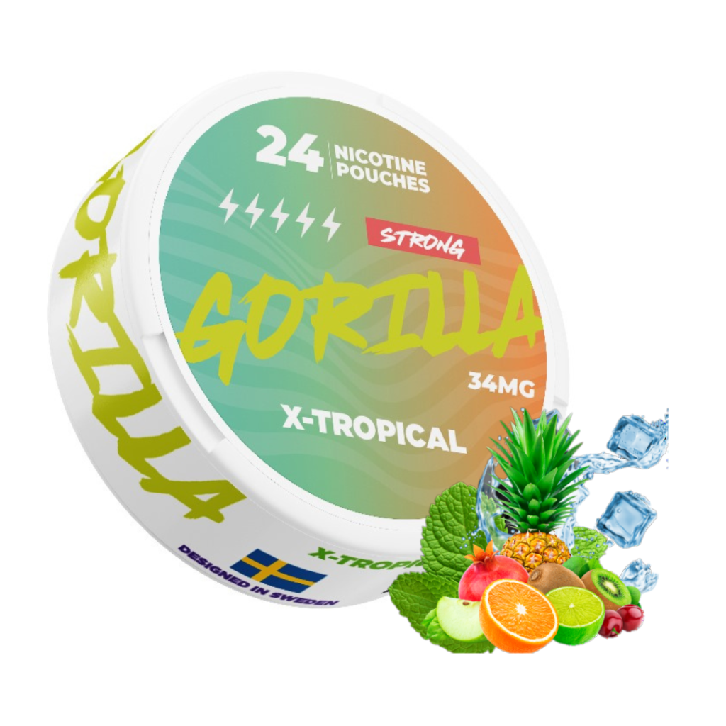 Gorilla strong x-tropical – nicotine pouches snus Casablanca Maroc