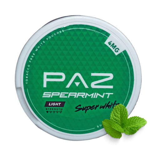 PAZ Light Spearmint 4MG Nicotine Pouches – nicotine pouches snus Casablanca Maroc