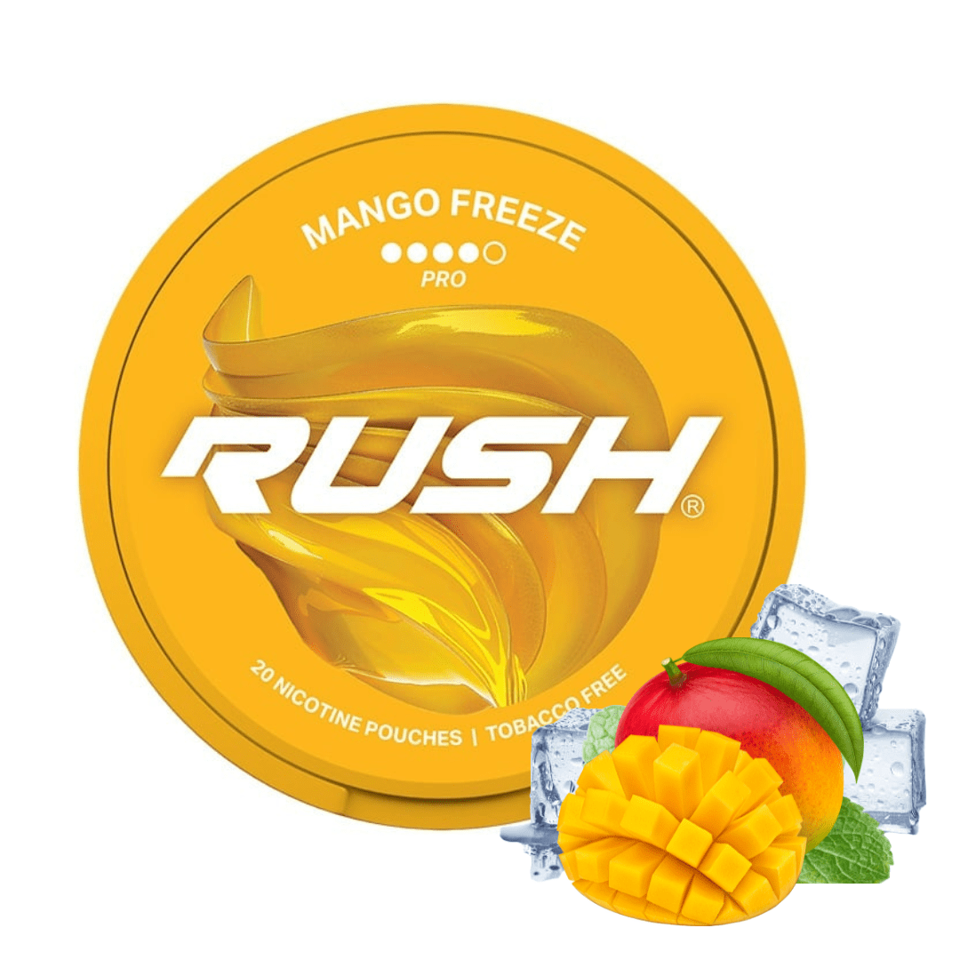 RUSH Pro Mango Freeze Nicotine Pouches RUSH Pro Mango Freeze Nicotine Pouches – nicotine pouches snus Casablanca Maroc